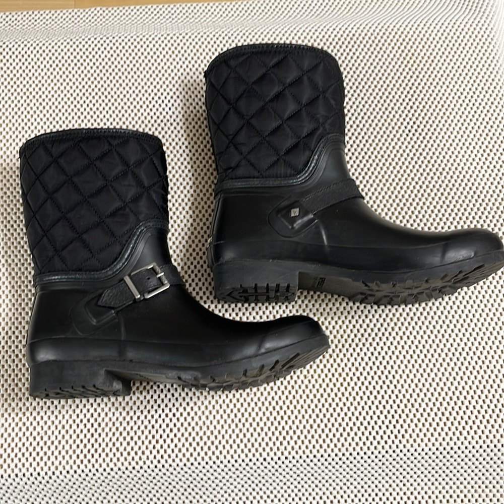 Sperry Black Rain Boots - Sz 9